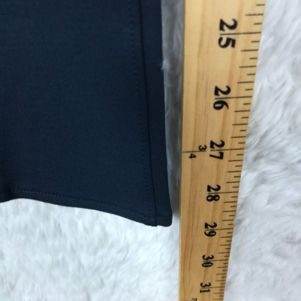 Calvin Klein Womens Pants Straight Leg Navy Blue Mid Rise Stretch 4 - Picture 5 of 10